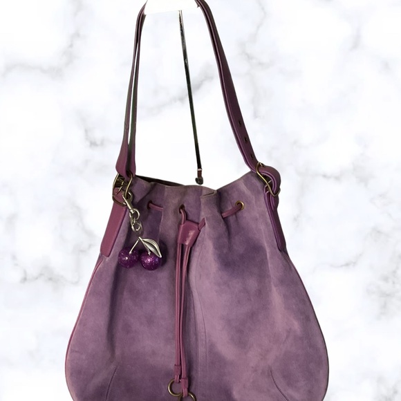 Coach Vintage Limited Edition Purple Suede Boho Bag - Picture 10 of 10